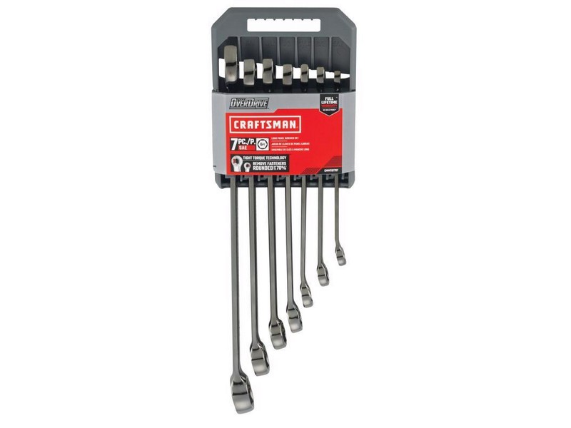 Craftsman OVERDRIVE 6 Point SAE Wrench Set 7 pc