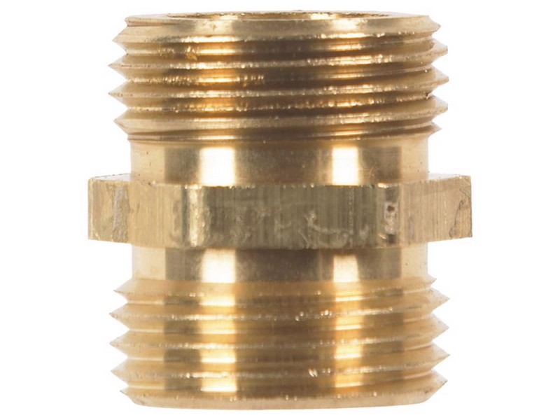 Brass 3/4 in. D X 3/4 in. D Hose Adapter 1 pk