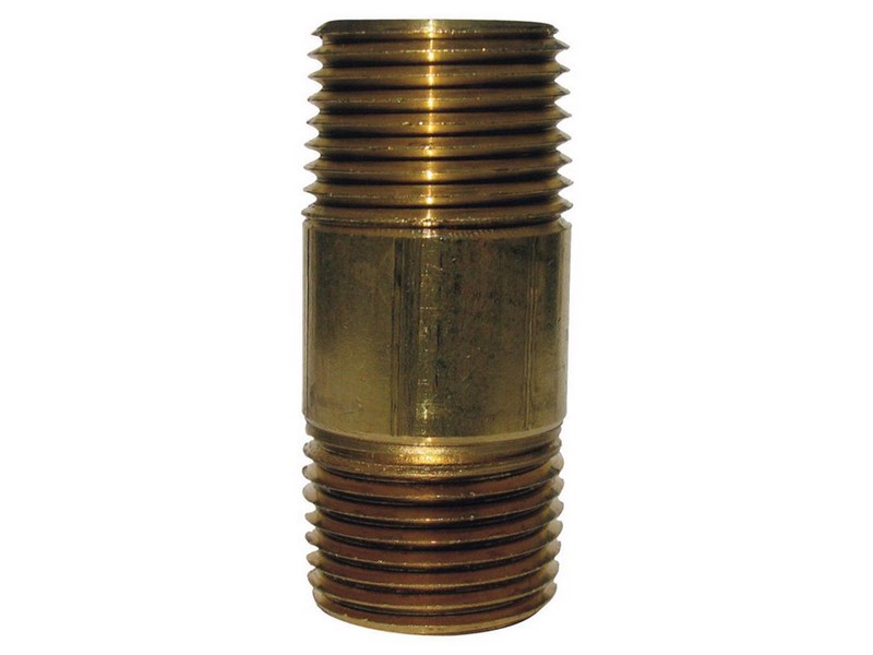 1/2 in. MPT X 1/2 in. D MPT Red Brass Nipple 2 in. L