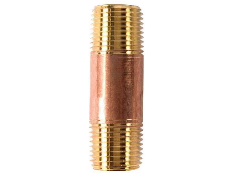 1/2 in. MPT X 1/2 in. D MPT Red Brass Nipple 2-1/2 in. L