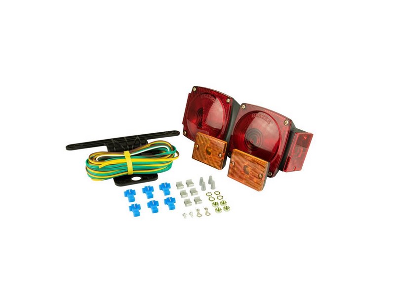Hopkins Amber/Red Square Trailer Light Kit