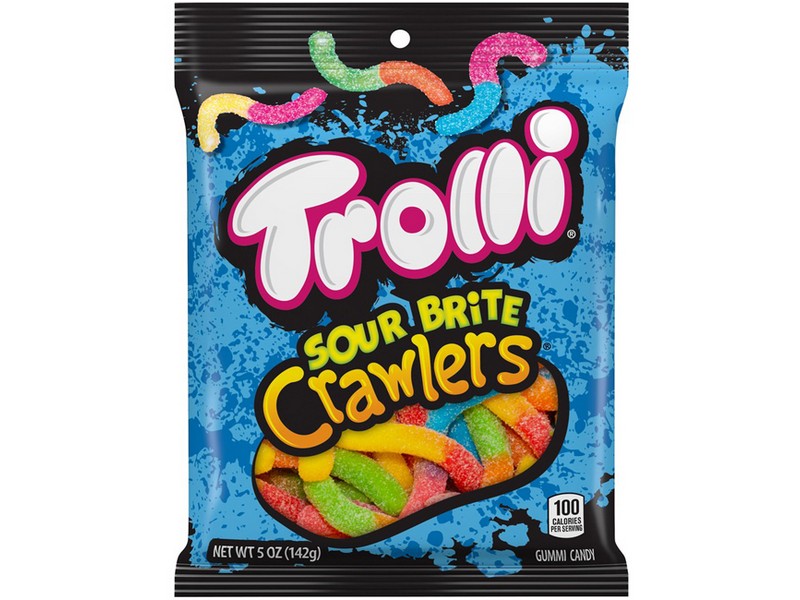 Trolli Sour Brusting Crawlers Assortment Gummi Candy 4.25 oz