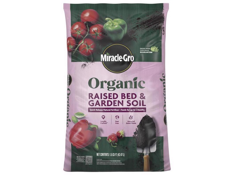 Miracle-Gro Organic All Purpose Raised Bed Soil 1.5 cu ft