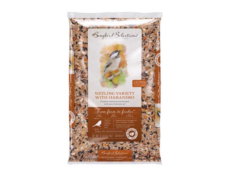 Songbird Selections Sizzling Variety With Habanero Wild Bird Seed Wild Bird Food 10 lb