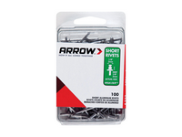 Arrow 1/8 in. D X 1/8 in. Aluminum Short Rivets Silver 100 pk