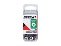 Arrow 3/16 in. D Aluminum Flat Washers Silver 30 pk