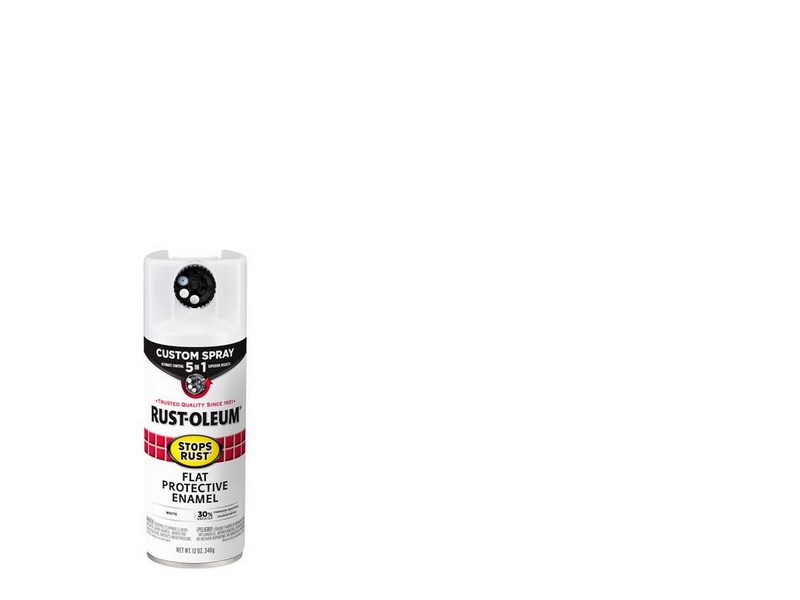 Rust-Oleum Stops Rust Custom Spray 5-in-1 Flat White Spray Paint 12 oz