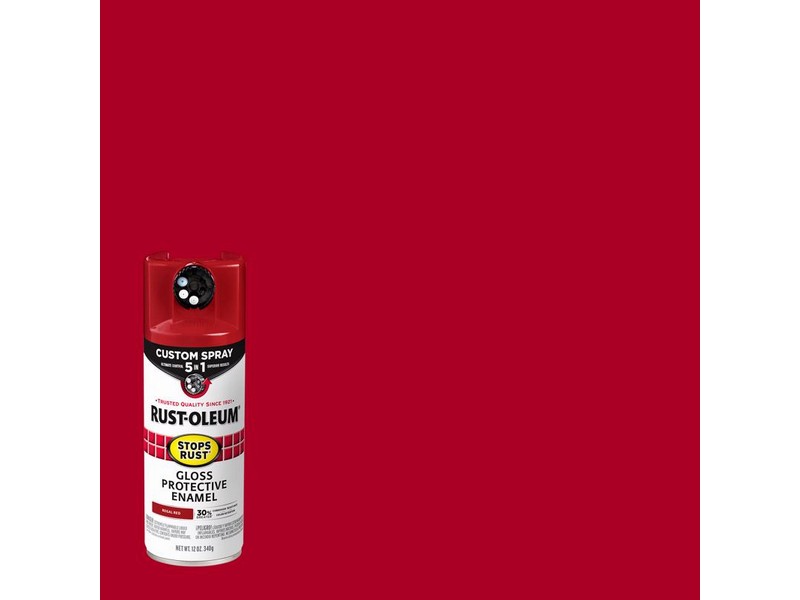 Rust-Oleum Stops Rust Custom Spray 5-in-1 Gloss Regal Red Spray Paint 12 oz