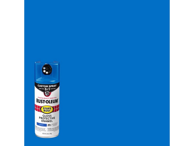 Rust-Oleum Stops Rust Custom Spray 5-in-1 Gloss Sail Blue Spray Paint 12 oz