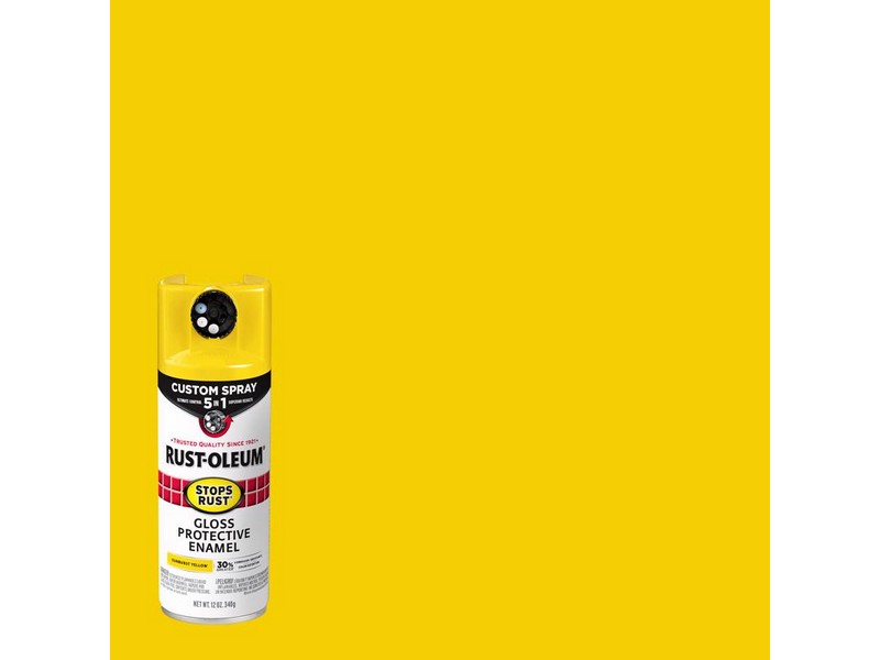 Rust-Oleum Stops Rust Custom Spray 5-in-1 Gloss Sunburst Yellow Spray Paint