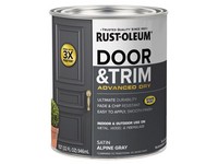 Rust-Oleum Stops Rust Satin Alpine Gray Water Base Door Paint Exterior and