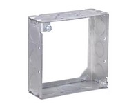 Southwire Old Work Square Galvanized Steel Box Extension Ring Silver