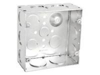 Southwire New Work 42 cu in Square Galvanized Steel Electrical Box Silver