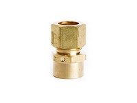 ATC 1/2 in. Compression X 3/8 in. D FPT Brass Coupling