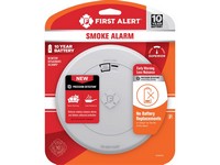 First Alert 10 Year Slim Battery-Powered Photoelectric Smoke Detector