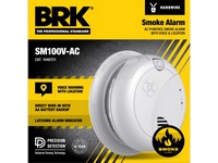 BRK Voice and Locatio Hard-Wired w/Battery Back-up Photoelectric Smoke
