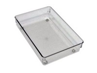 iDesign Linus Clear Plastic Drawer Organizer