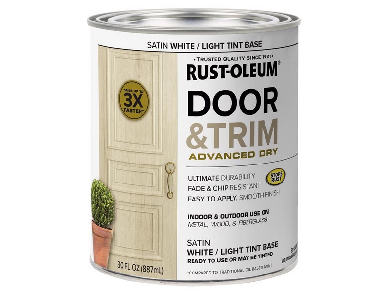 Door Pnt Stn Wht Tnt 1qt