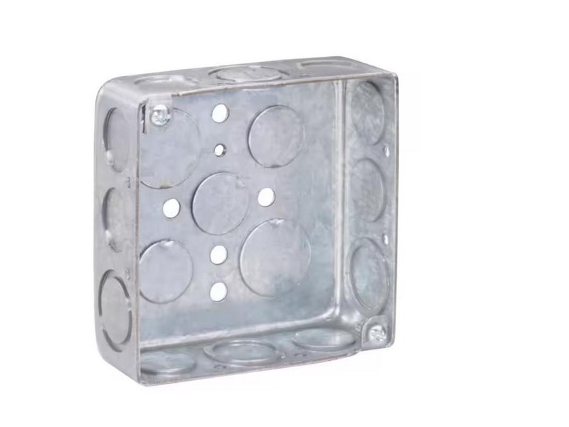 Southwire Old Work 21 cu in Square Galvanized Steel Electrical Box Gray