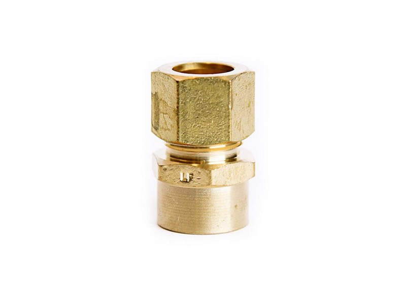 ATC 1/2 in. Compression X 3/8 in. D FPT Brass Coupling