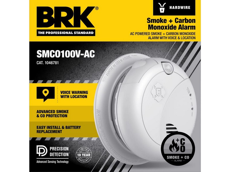BRK Voice and Location Alert Hard-Wired w/Battery Back-Up Photoelectric