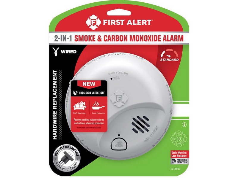 First Alert Hard-Wired w/Battery Back-Up Ionization Smoke and Carbon