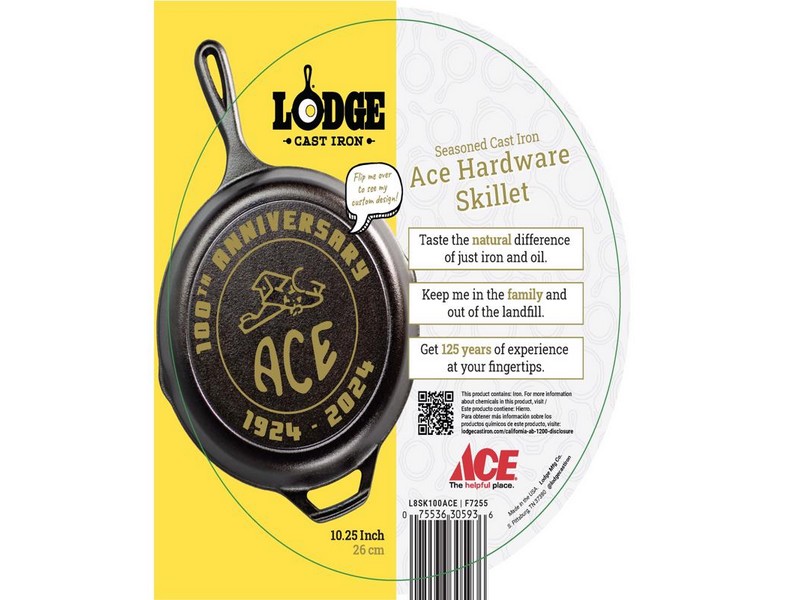 Lodge Cast Iron Skillet 10 in. Black