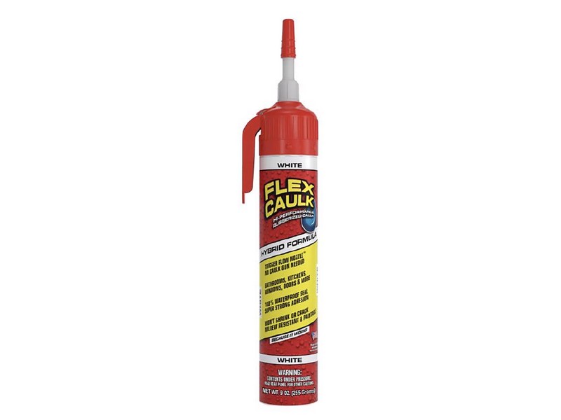 Flex Seal Family of Products Flex Caulk White Rubber Advanced Hybrid Caulk 9