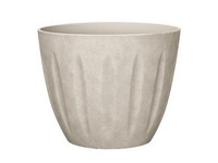 L&G Solutions 10 in. H X 12 in. D Polyresin Spritzer Planter Sand