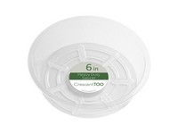 Crescent Garden 1.5 in. H X 6 in. D Plastic Plant Saucer Clear