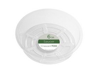 Crescent Garden 2 in. H X 6 in. D Plastic Plant Saucer Clear