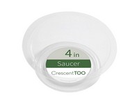 Crescent Too 1.5 in. H X 4 in. D Polyethylene Plant Saucer Clear