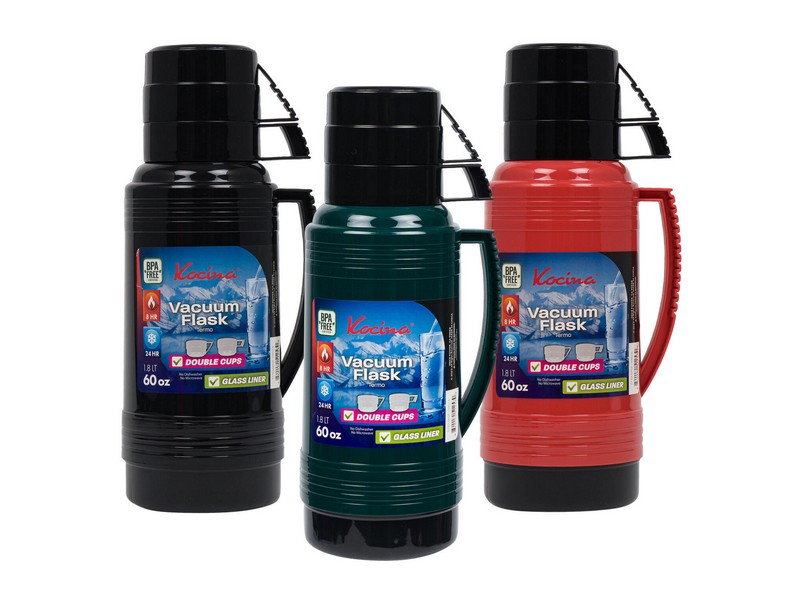 Stainless Steel Vacuum Flask 60oz Assorted