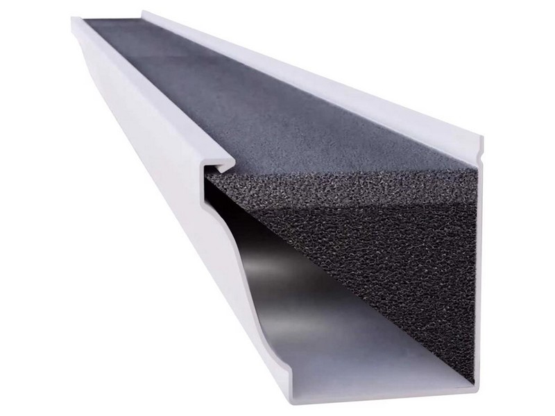 GutterFoam 5 in. W X 48 in. L Black Polyether Outdoor Foam Gutter Guard