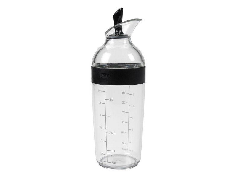 OXO Good Grips Black Plastic Salad Dressing Shaker 1.5 cups