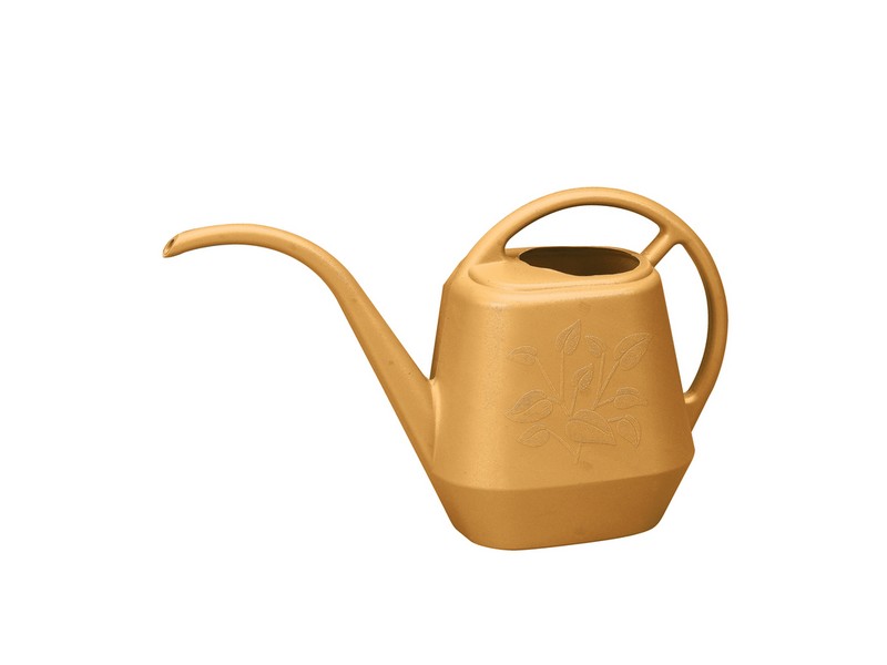 Bloem Earthly Yellow 56 oz Plastic Aqua Rite Watering Can