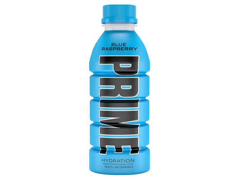 Prime Hydration Blue Raspberry Beverage 16.9 oz 12 pk