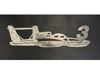 U3 Hydro Boat Metal Sign