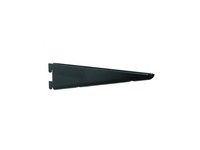 Knape & Vogt 182 Black Steel Double Slot Bracket 16 Ga. 9 in. L 450 lb