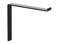 Knape & Vogt Black Steel Shelf Bracket 10 in. L 75 lb