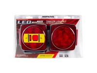Hopkins Red Square Stop/Tail/Turn LED Light Kit