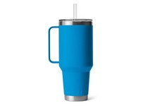 Yeti Rmabler 42oz Big Wave Blue Straw Mug