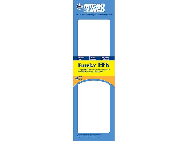 DVC Micro Lined Vacuum Filter For Eureka EF6 1 pk
