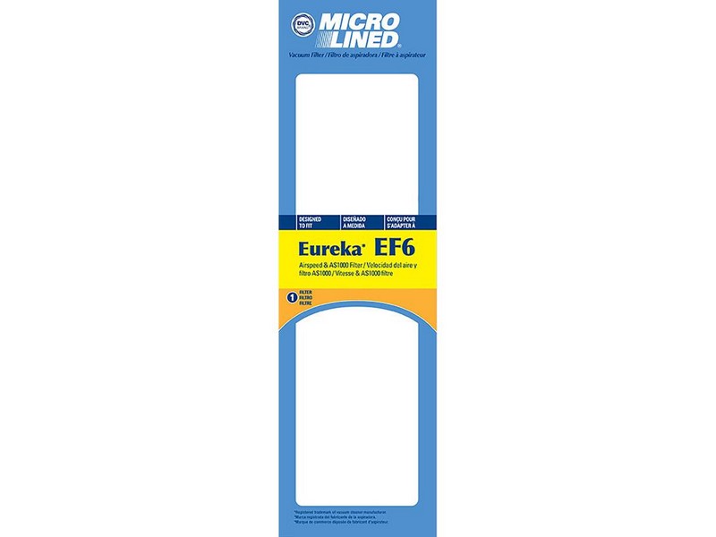 DVC Micro Lined Vacuum Filter For Eureka EF6 1 pk