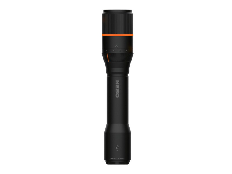 Nebo Davinci 2000 lm Black LED Rechargeable Flashlight 18650 Battery