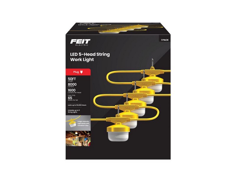 Feit Electric Pro Series 8000 lm LED Corded String/Linkable Work Light