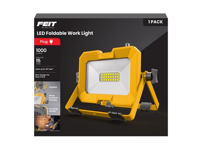 Feit 1000 lm LED Corded Stand (H or Scissor) Folding Worklight