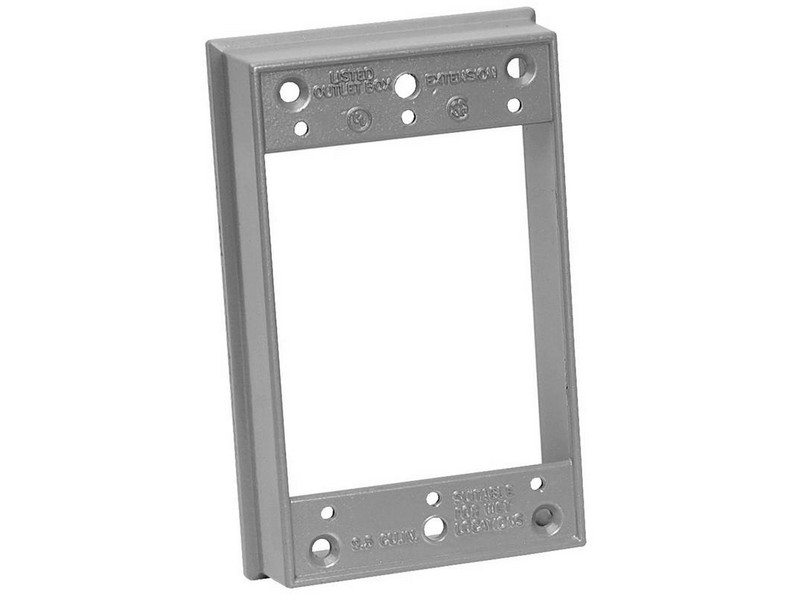 Sigma Engineered Solutions 9.5 cu in Rectangle Metallic Extension Ring Gray