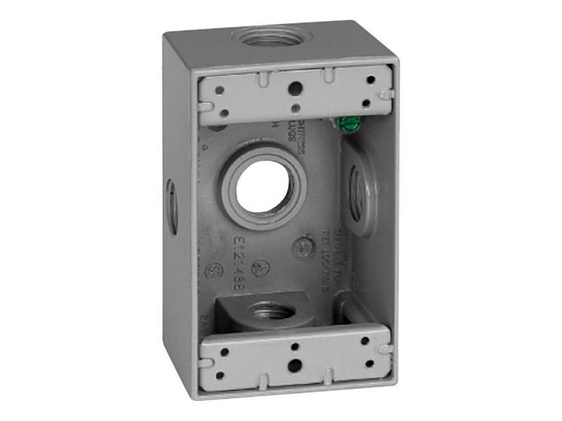 Sigma Engineered Solutions 18.3 cu in Rectangle Metallic 1 gang Weatherproof Box Gray