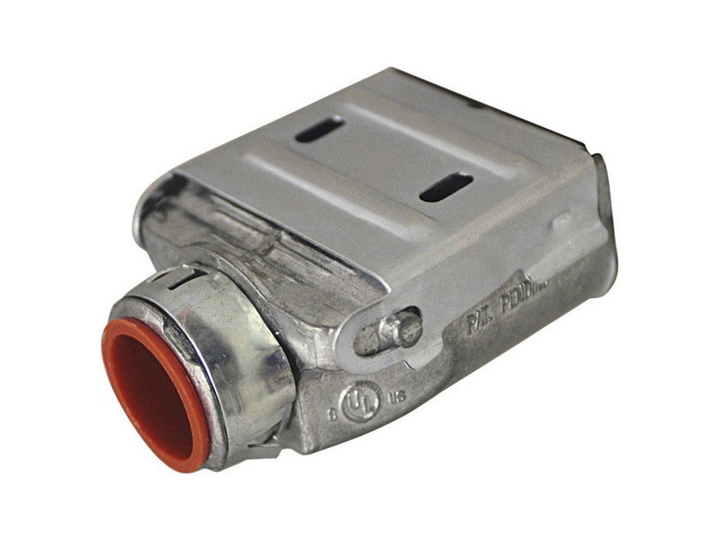 Sigma Engineered Solutions Double Snap Lock 3/8 in. D Die-Cast Zinc Duplex Connector For AC, MC and